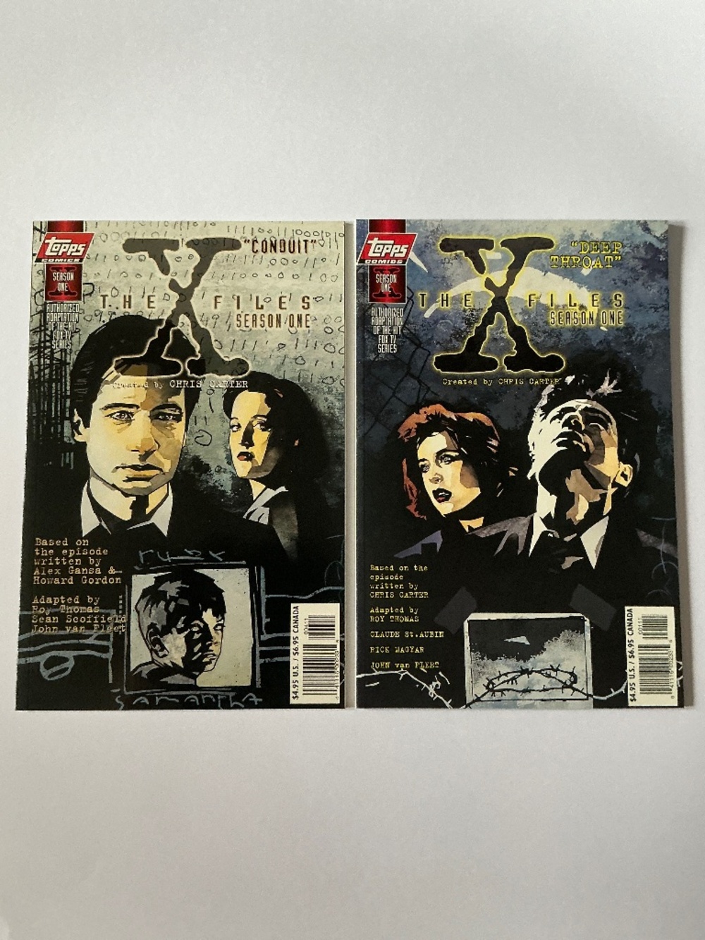 The X-Files Topps Comics Season One Deep Throat and Conduit